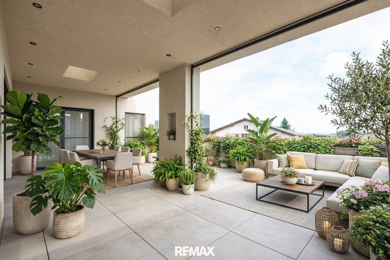 Wohnung mit großzügiger Terrasse und Schwimmspa