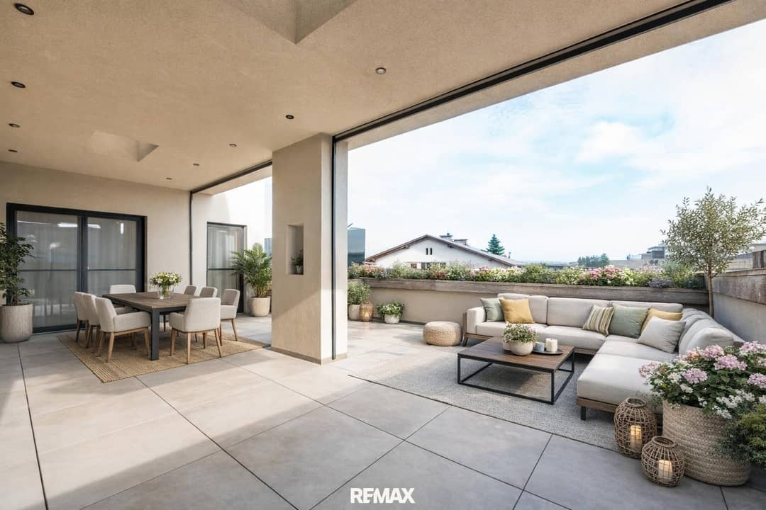 Wohnung mit großzügiger Terrasse und Schwimmspa