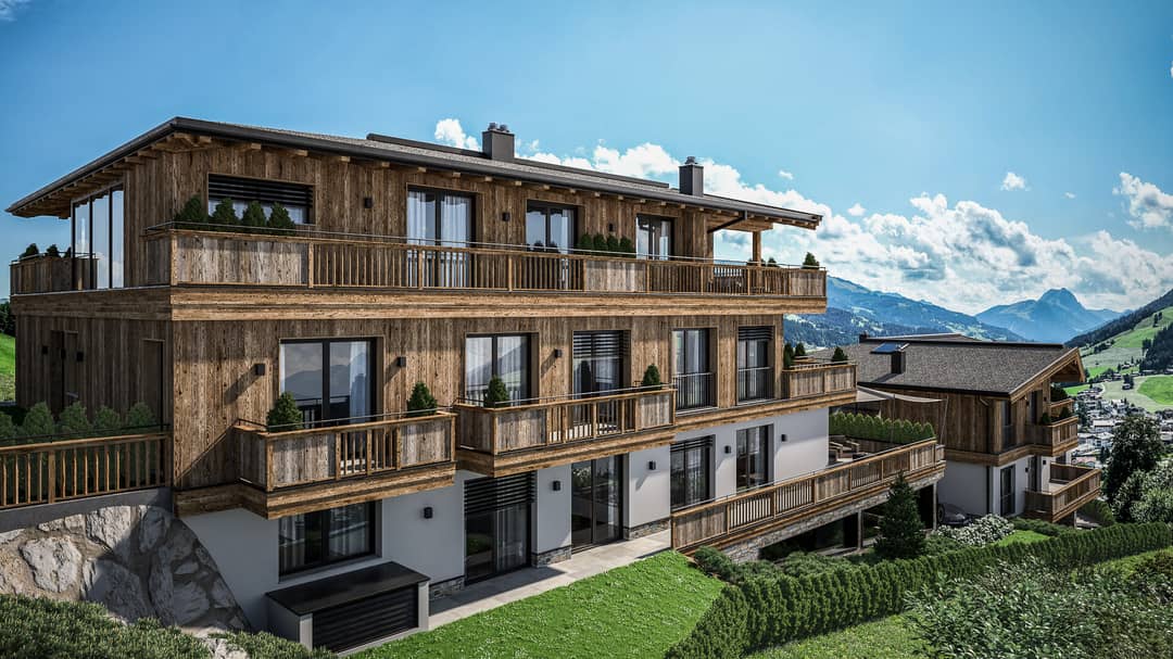 KITZIMMO-Luxuswohnungen in Top-Sonnen-Ruhelage kaufen - Immobilien Kirchberg.