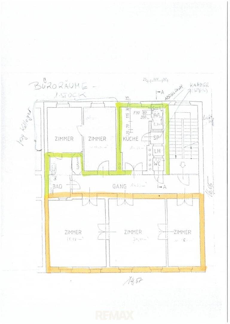 Altbau-Büro in der Alberstraße