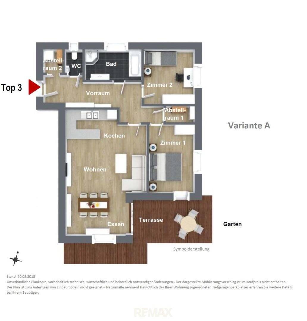 Neubau Wohnung mit Garten nahe Zentrum