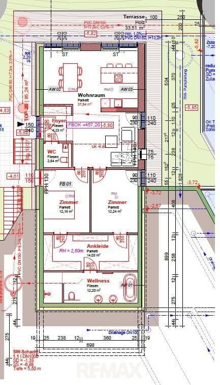 Wohnung Neubau mit Terrasse und Garten