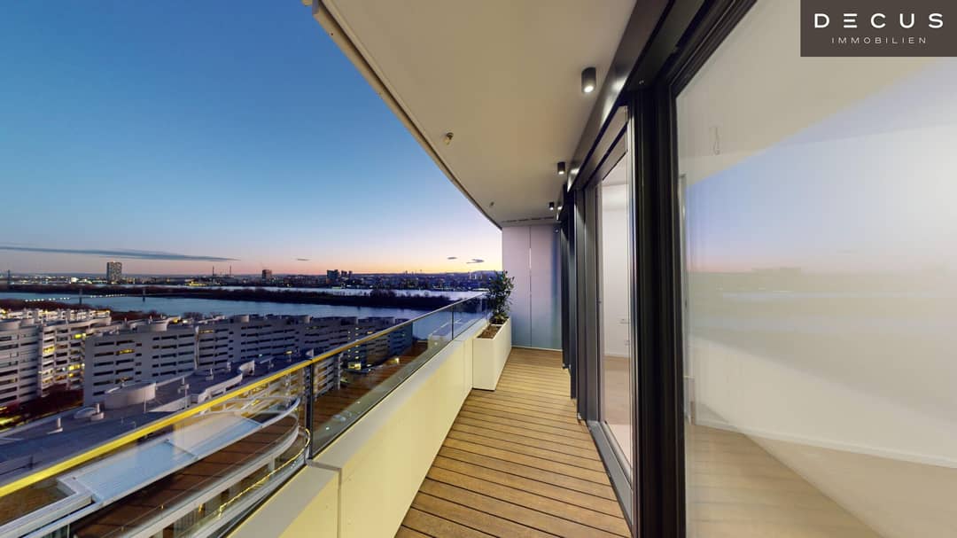 Wohnung mit unverbaubarem Donaublick und Balkon