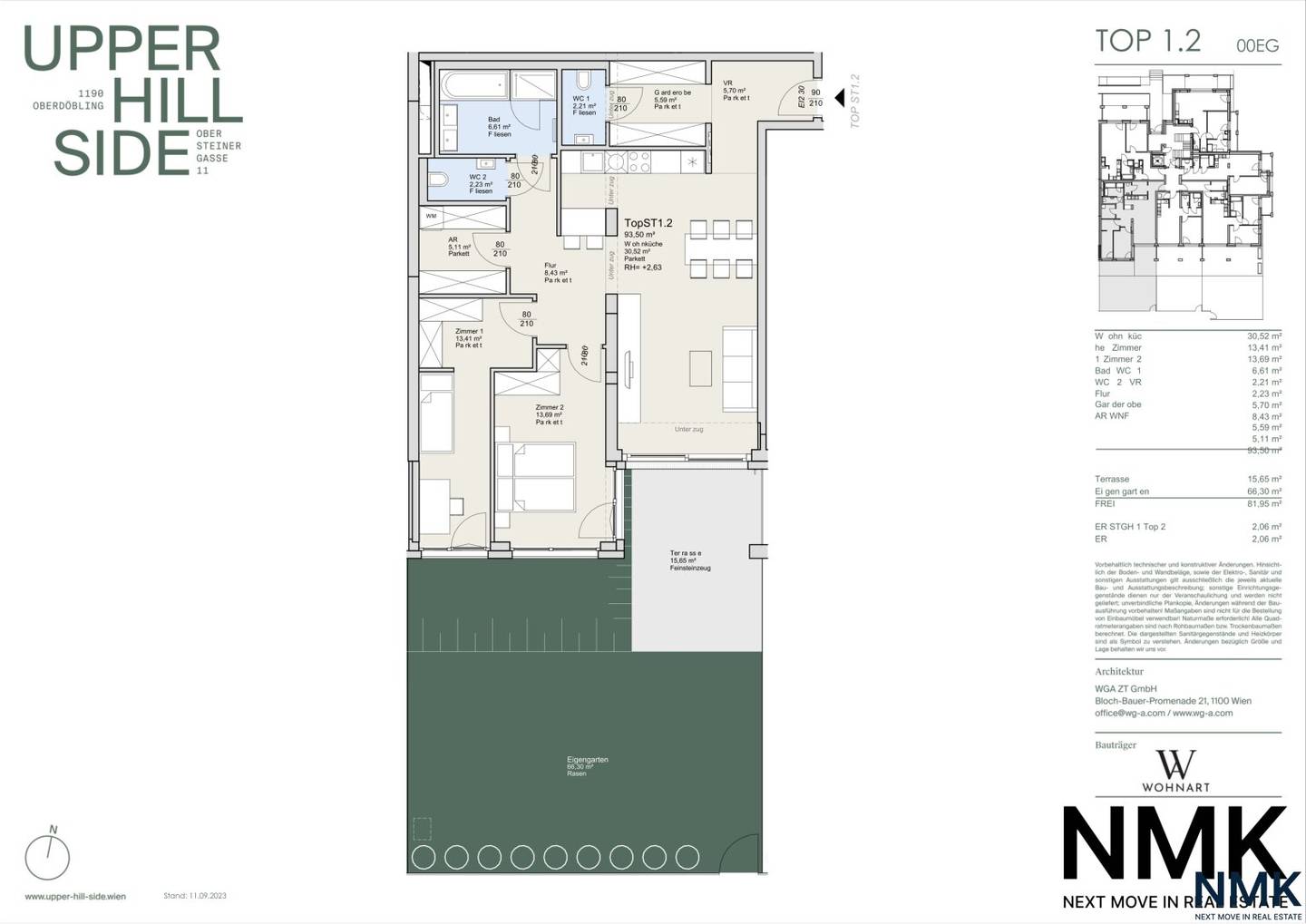 Wohnung mit Eigengarten und Terrasse Erstbezug