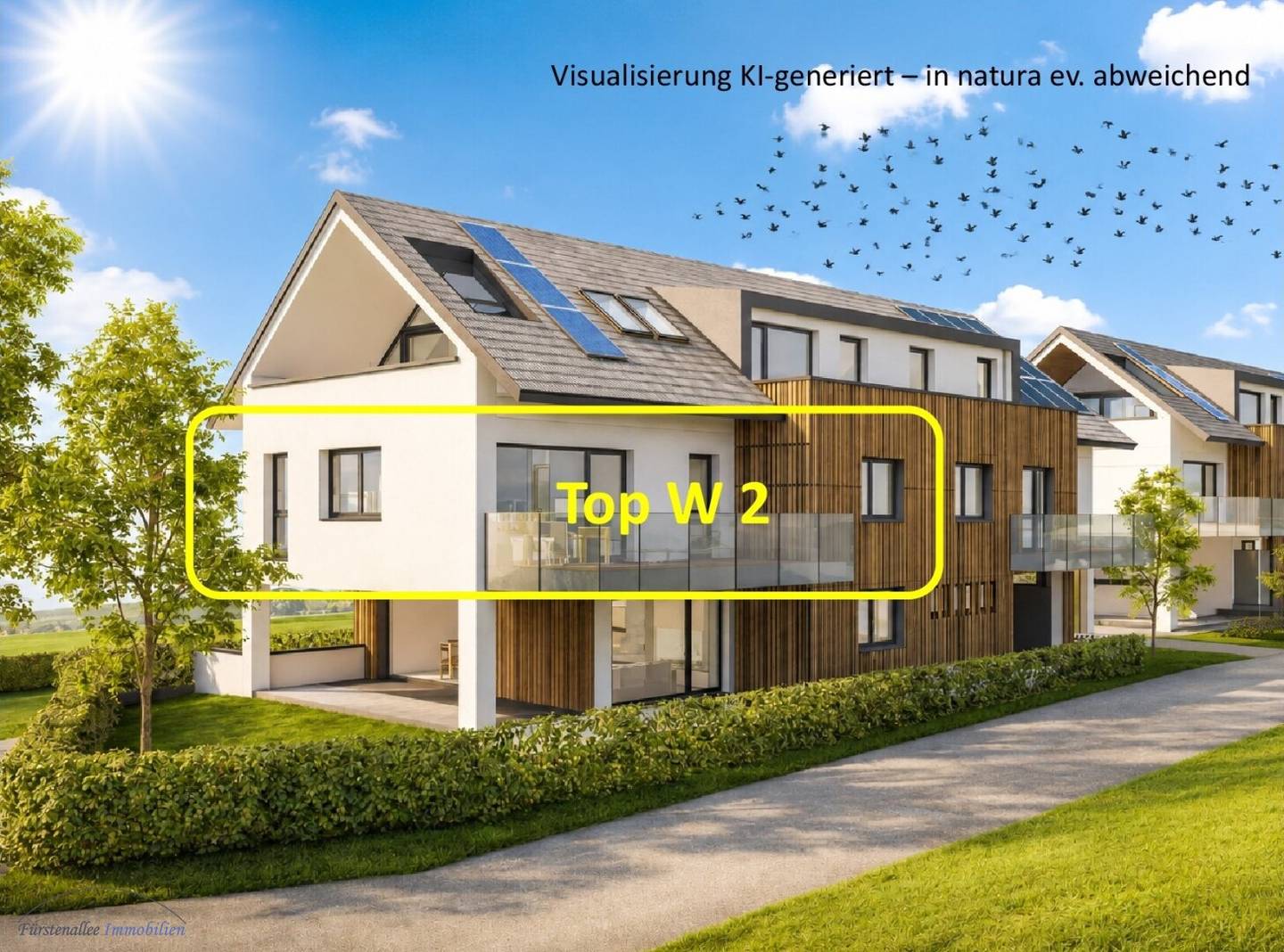 New build Wohnung mit 20 m² Südbalkon Gebirgsblick