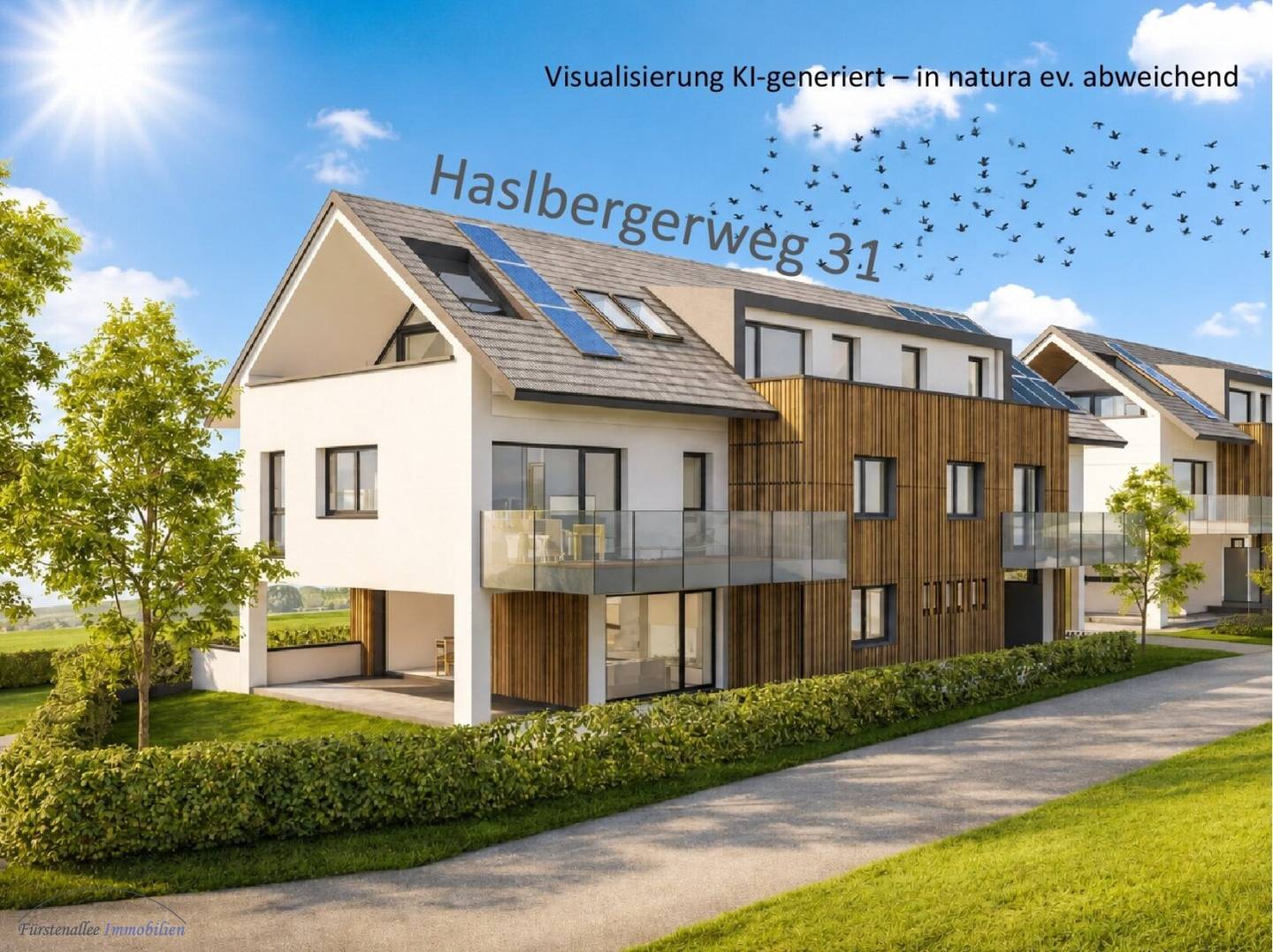 New build Wohnung mit 20 m² Südbalkon Gebirgsblick
