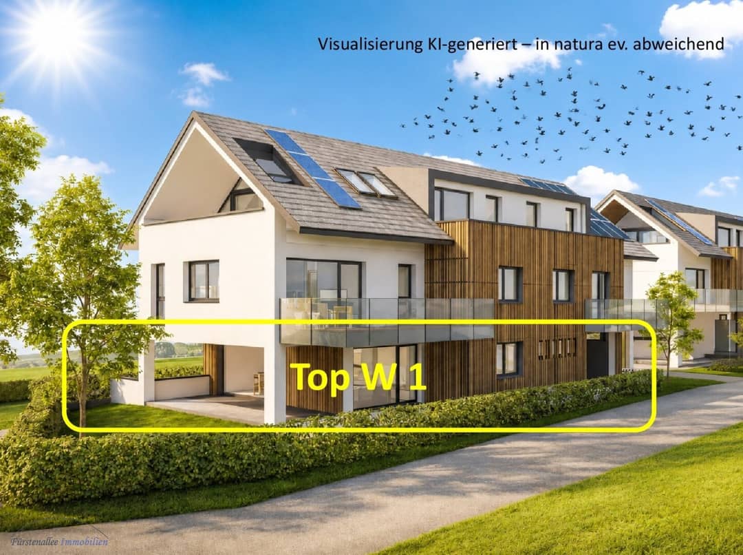 Maisonette apartment with private garden and terrace
