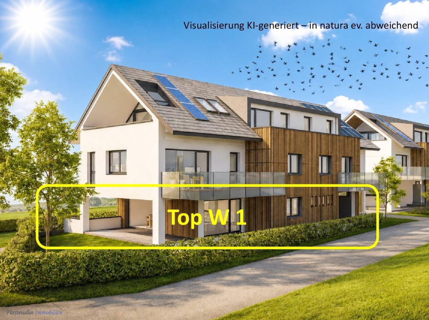 Maisonette apartment with private garden and terrace