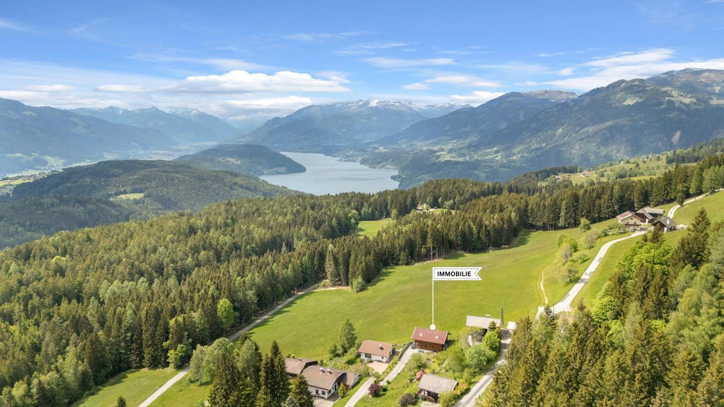Ferienhaus mit Seeblick und Bergpanorama