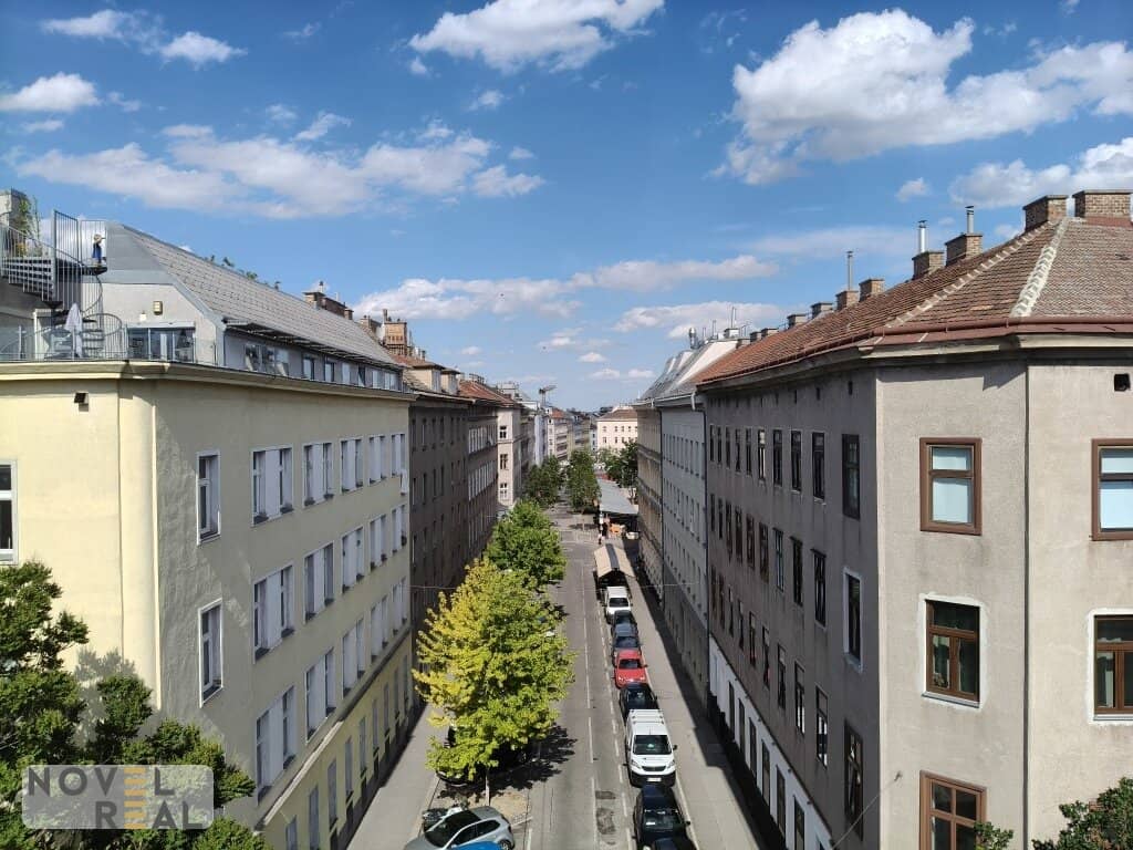 Wohnung Rohdachboden nahe Brunnenmarkt Parkblick