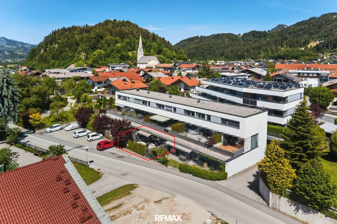 Wohnung mit Garten und Terrasse und Fußbodenheizung
