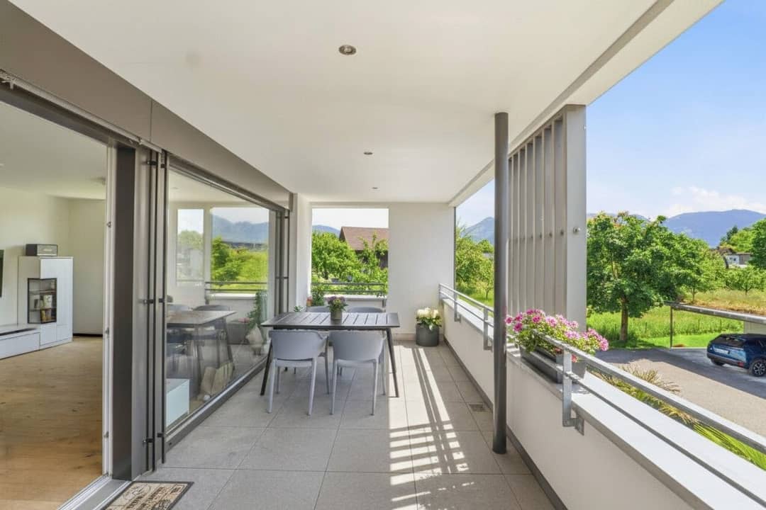Wohnung barrierefrei mit Terrasse und Bergblick