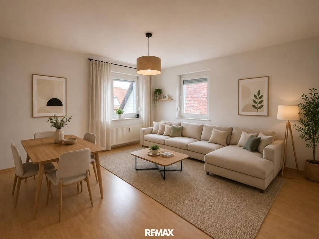 Apartment with bright living room and parking space