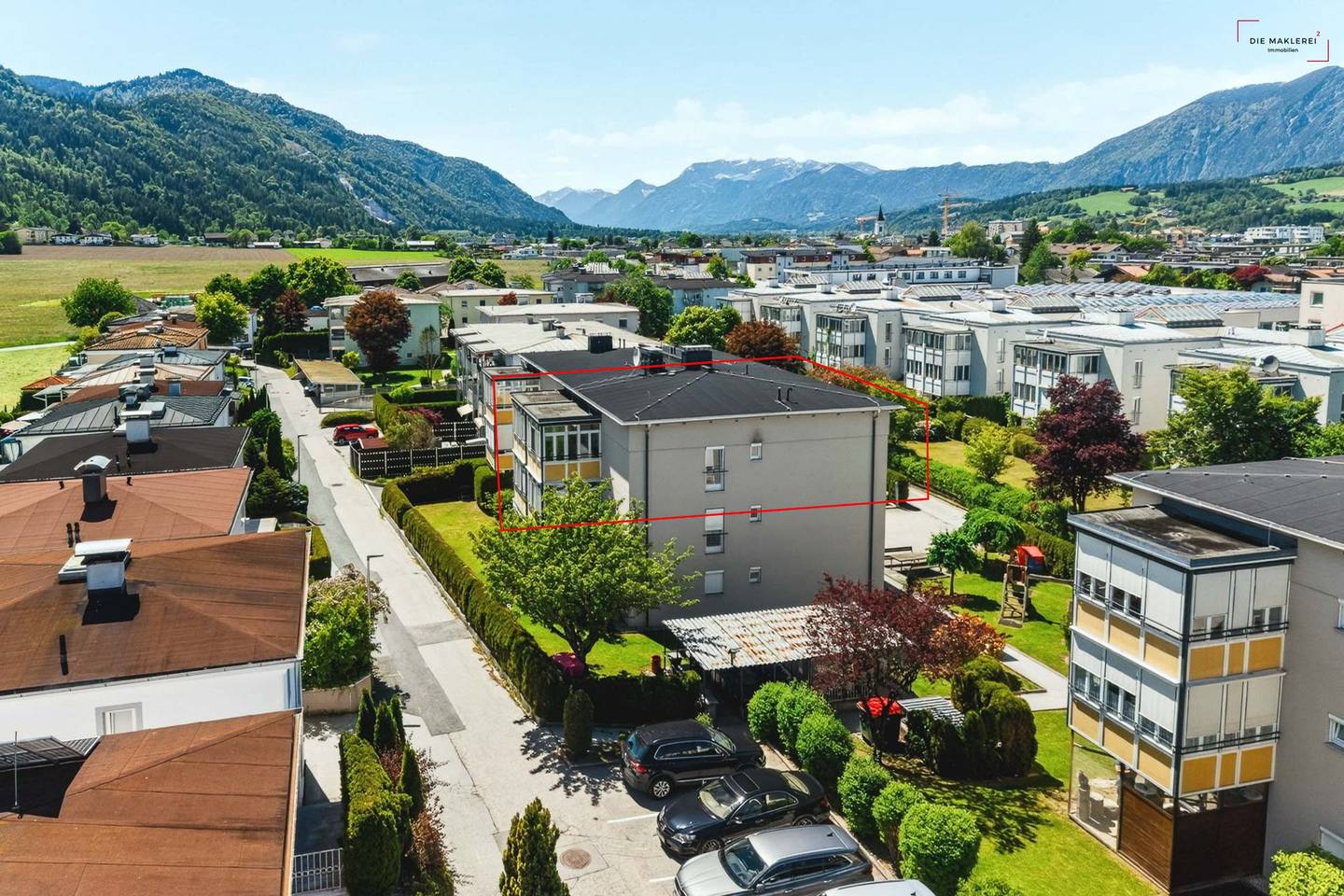 Dachgeschosswohnung Loggia Bergblick Tiefgarage