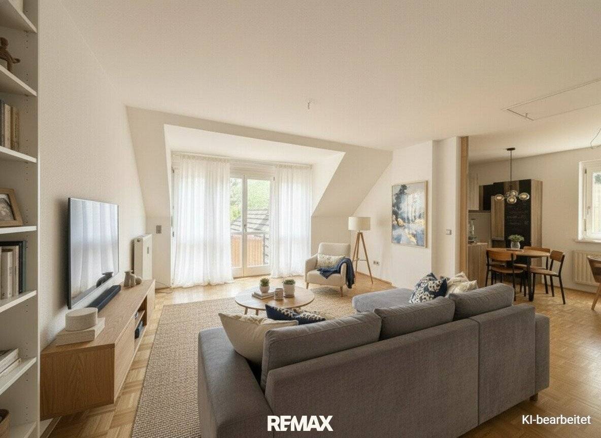 Wohnung mit Bergblick und Balkon sowie Carport