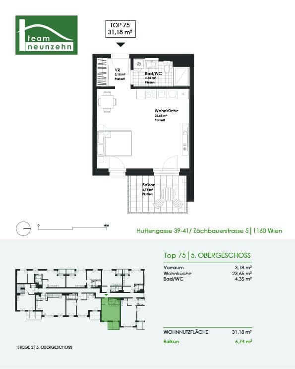 Urban comfort meets modern construction! 1-room apartment with balcony!