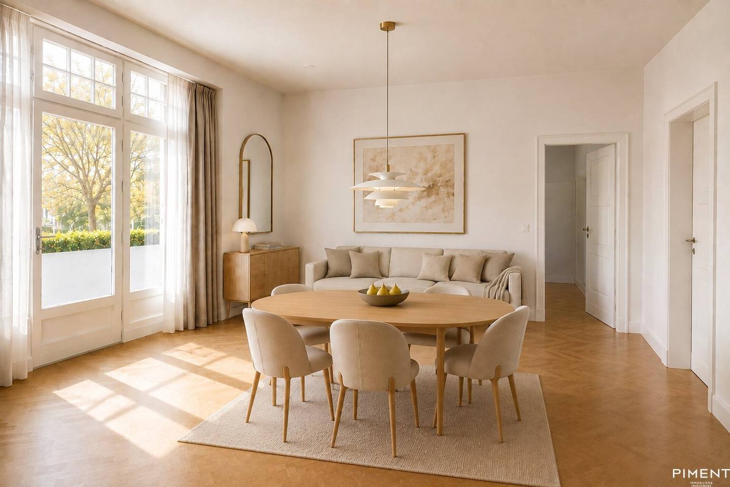 Apartment with garden and large basement storage