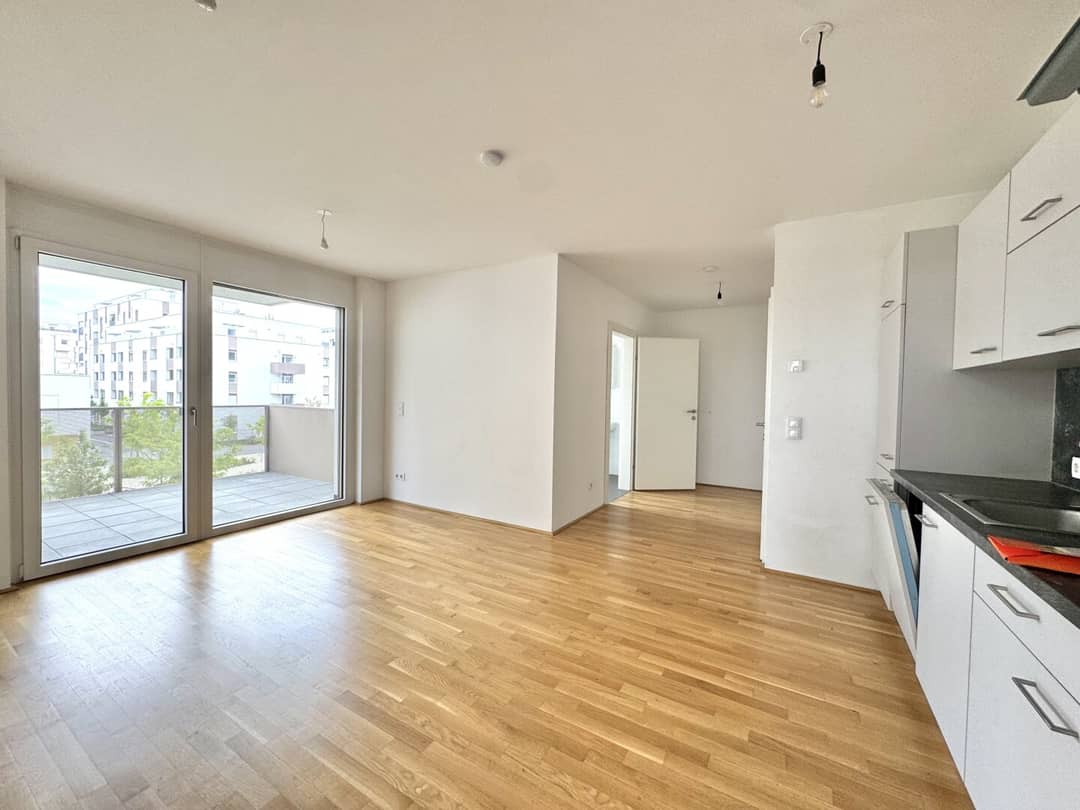New build apartment with balcony and floor heating