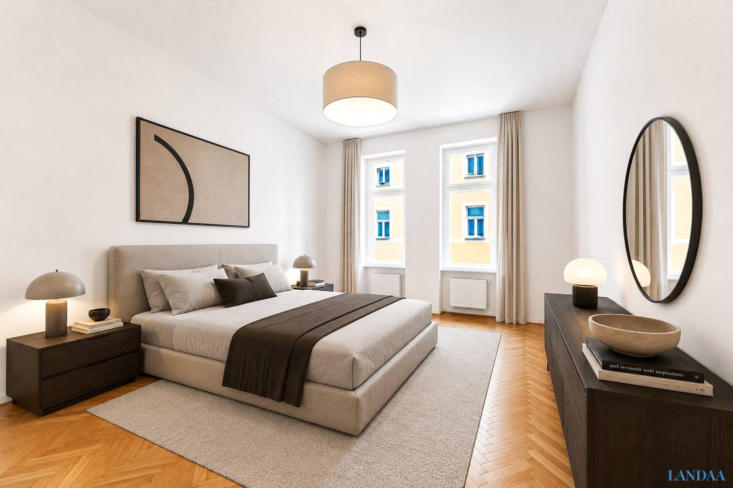 Old building apartment in quiet near city center