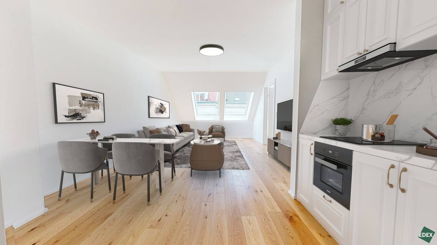 Top floor apartment with large terrace in a quiet location