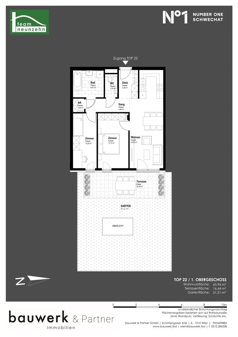 Apartment in the center of Schwechat with terrace