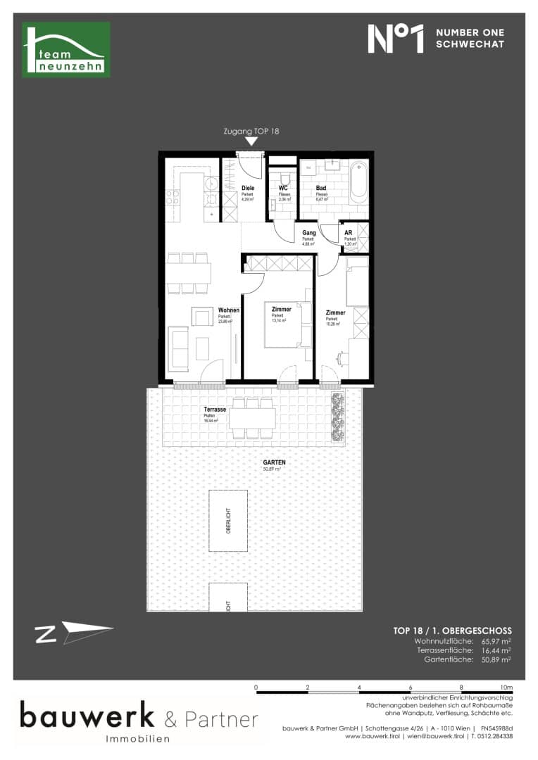 Wohnung Erstbezug Neubau Zentrale Lage Garten Terrasse