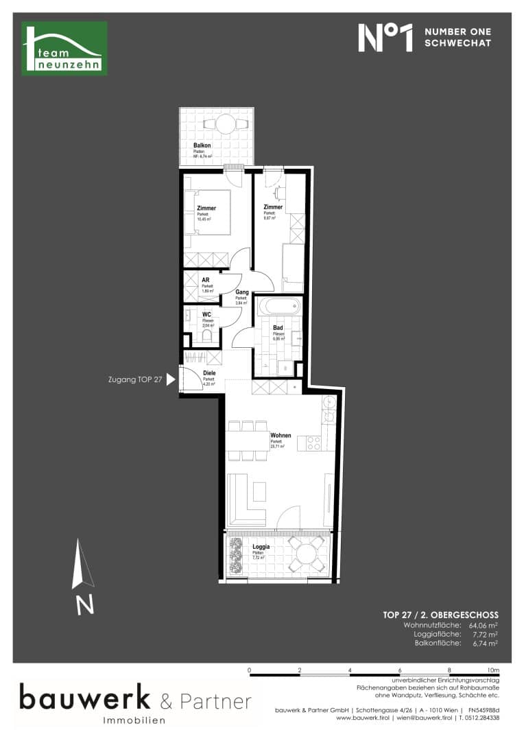 Apartment new build first occupancy central