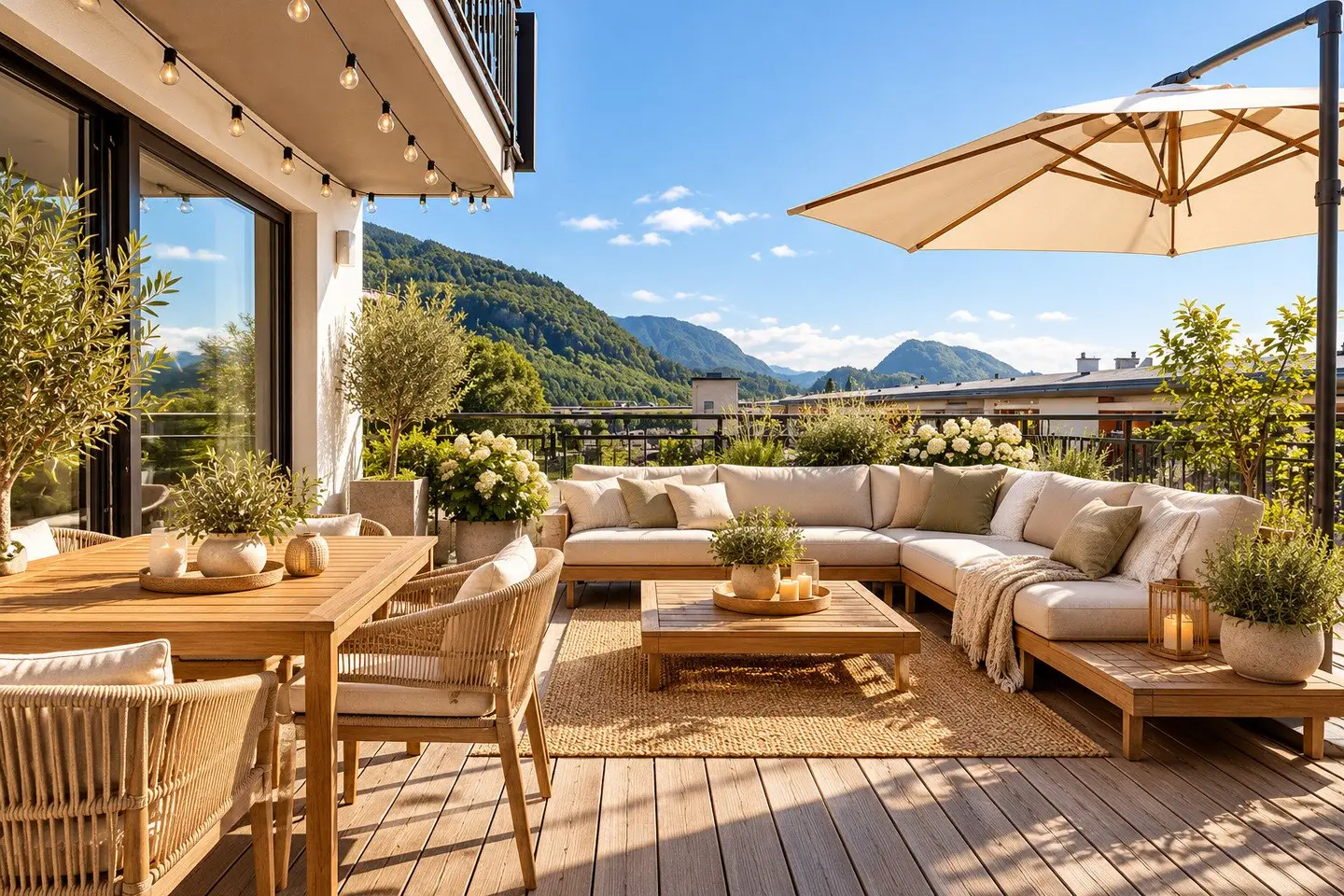 Wohnung mit Festungsblick und großer Terrasse