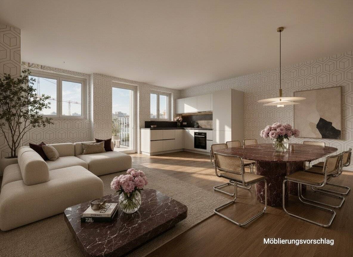 Dachgeschosswohnung hofseitiger Balkon Lift