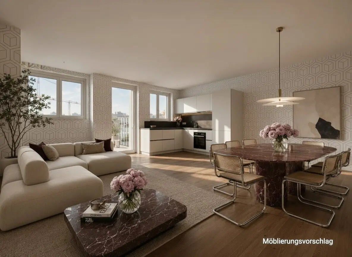 Dachgeschosswohnung hofseitiger Balkon Lift