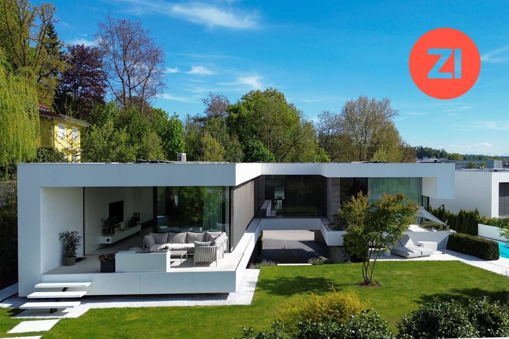 Architektenhaus in Ottensheim mit Pool