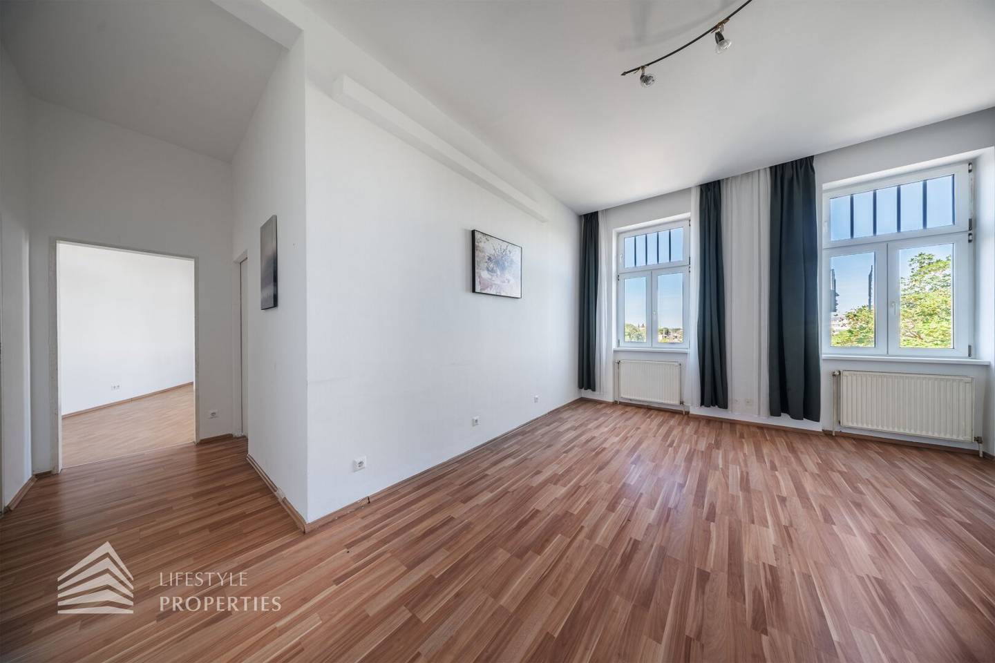 Altbauwohnung lichtdurchflutet großzügiges Wohnzimmer