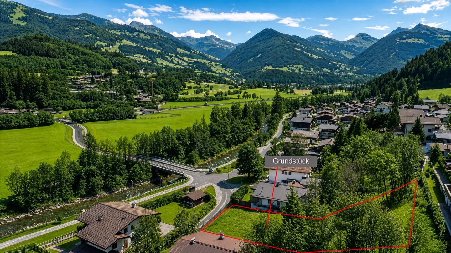 Grundstück mit Baugenehmigung in Kitzbühel