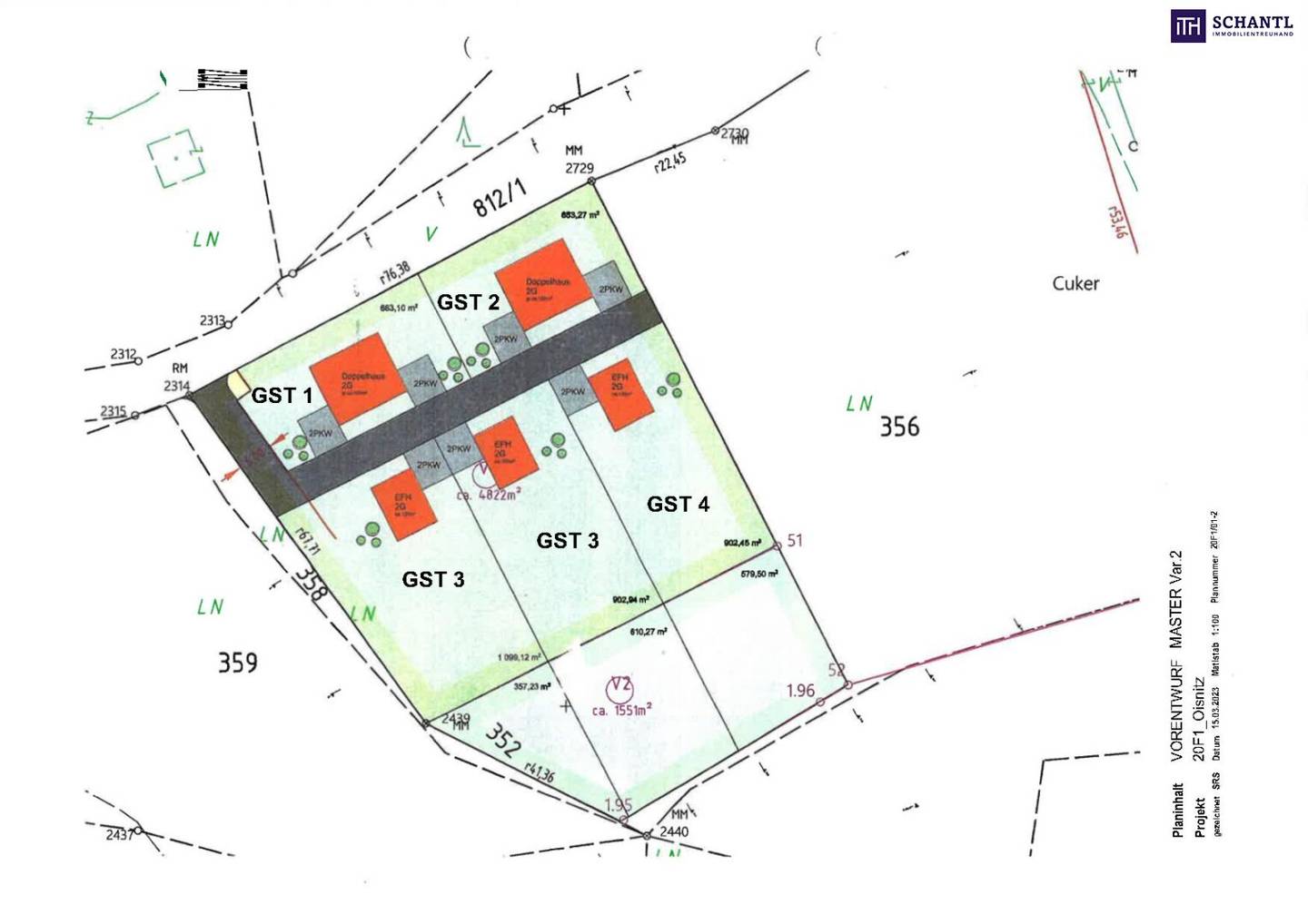 Baugrundstück 2002 m² in Lannach