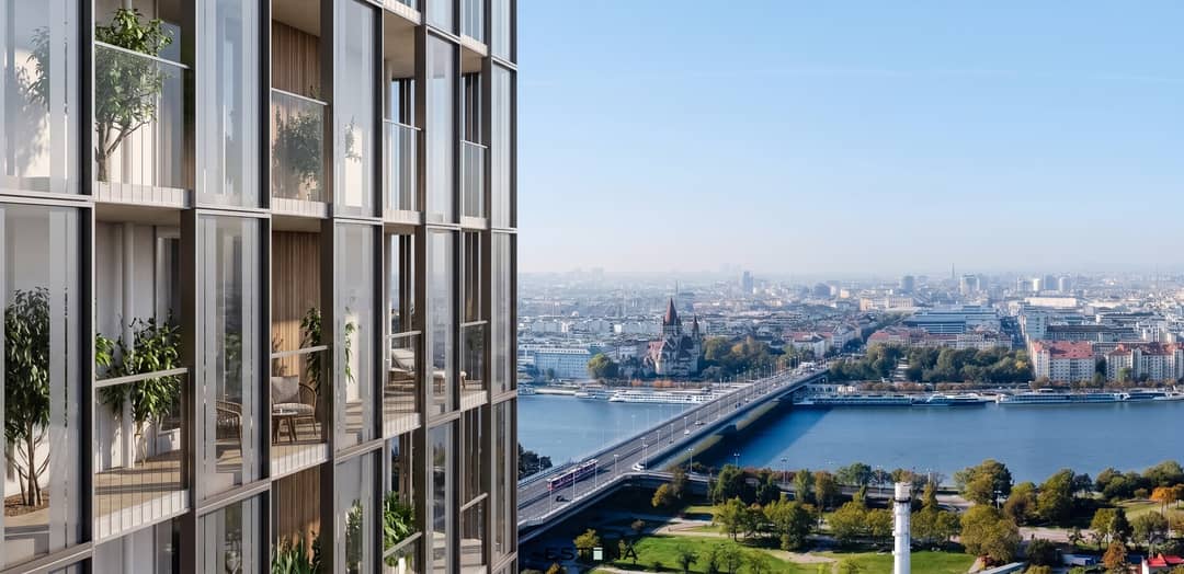 Newly built apartment with loggia and views