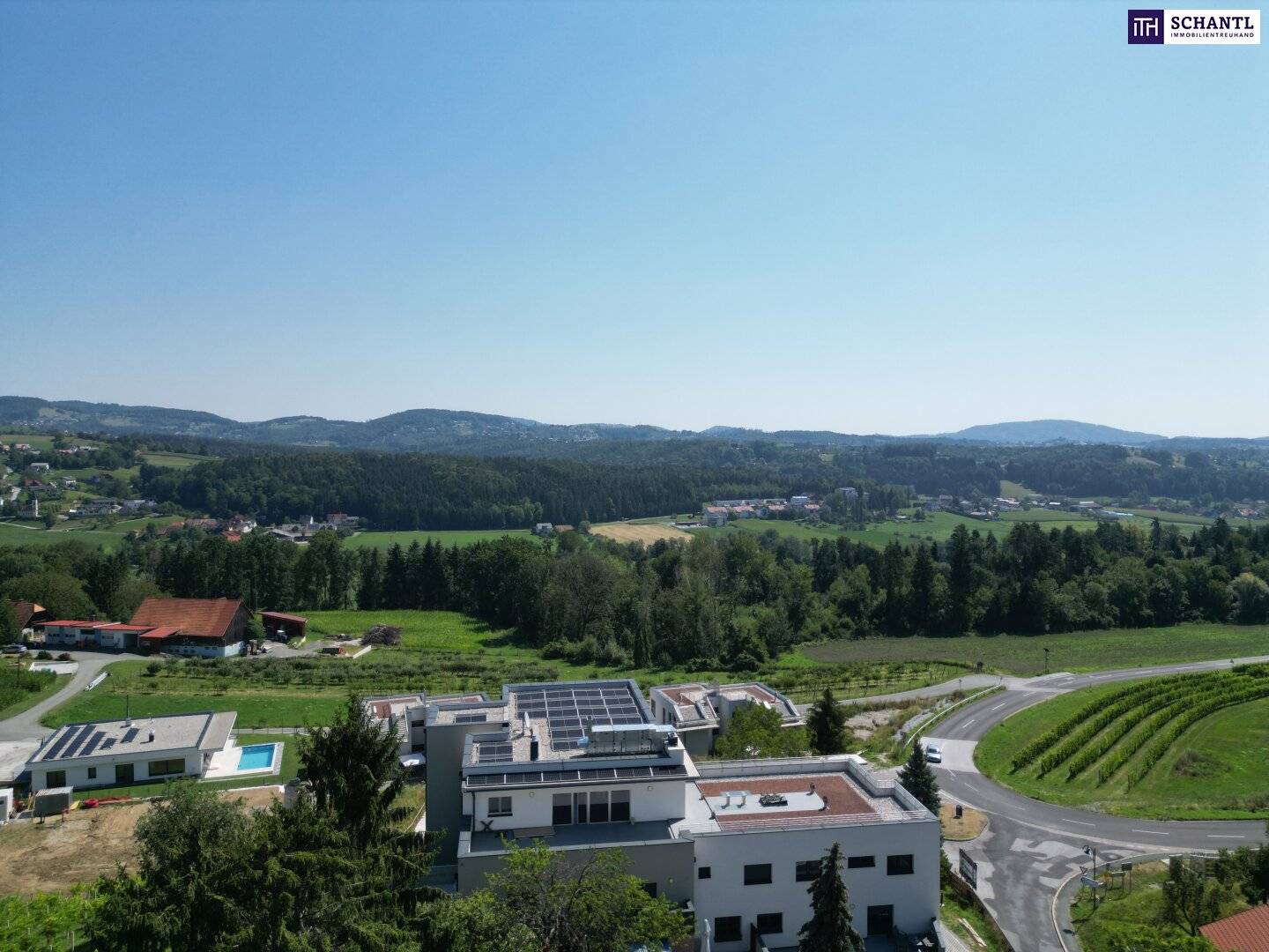 Penthouse mit Blick auf Weinberge und Terrassen
