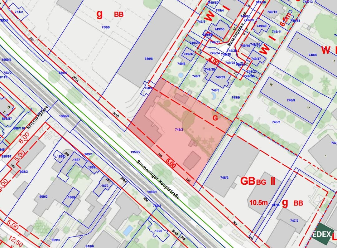 Gewerbegrundstück nahe Zentralfriedhof