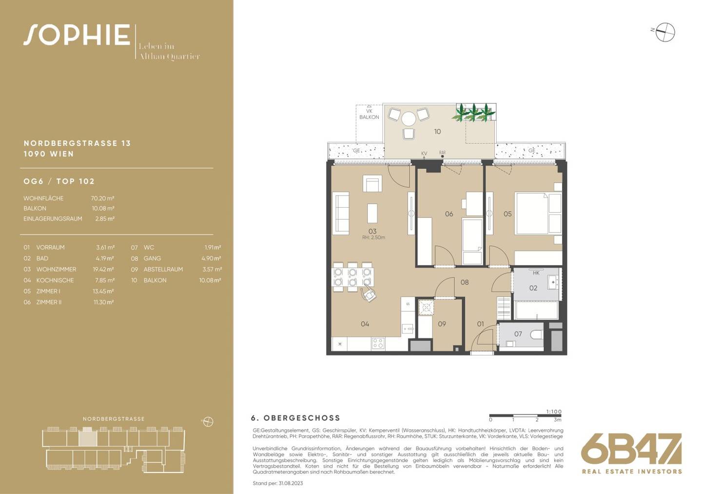 Wohnung Sophie Neubau mit Balkon