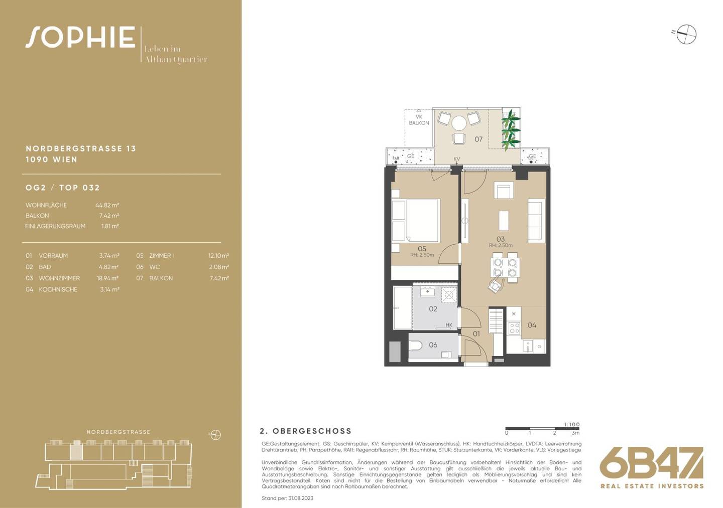 Apartment in Alsergrund newly built with balcony