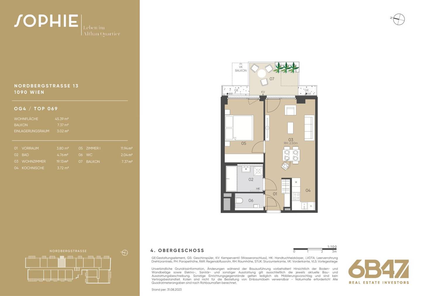 Investment apartment in prime location leased until 2030