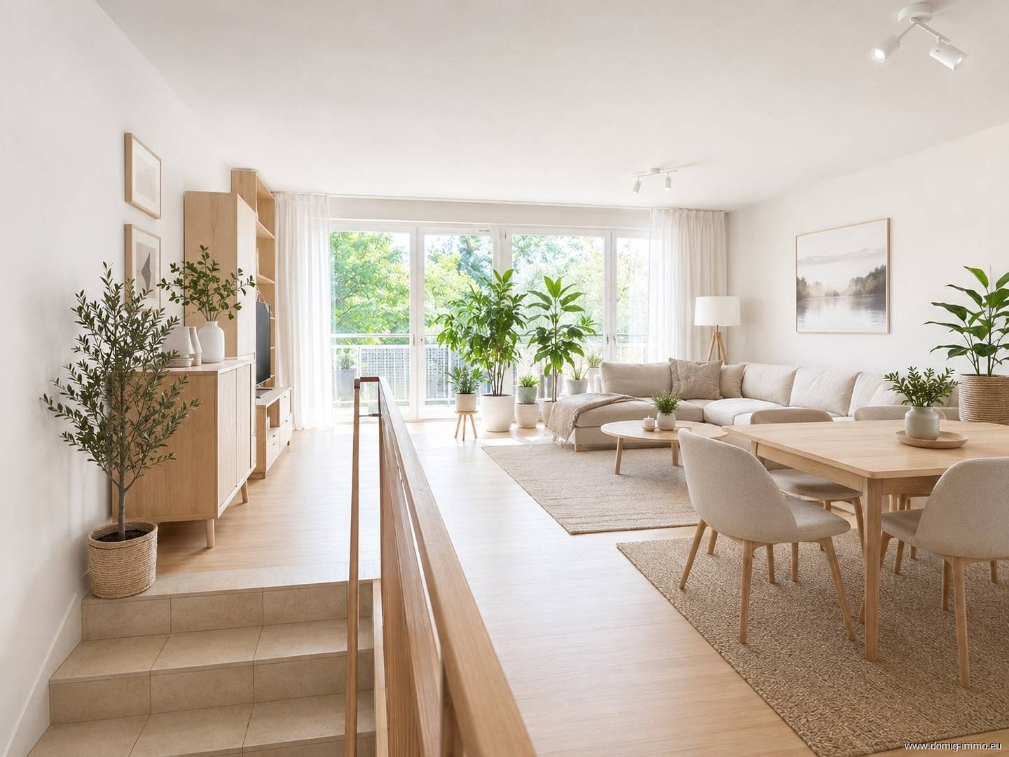 Apartment with two balconies and underground parking