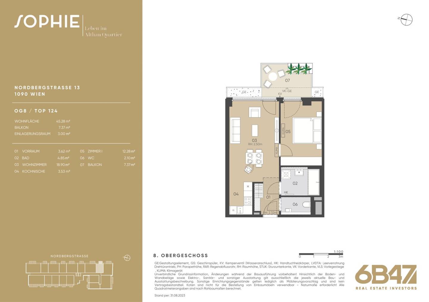 Apartment newly built near Friedensbrücke balcony