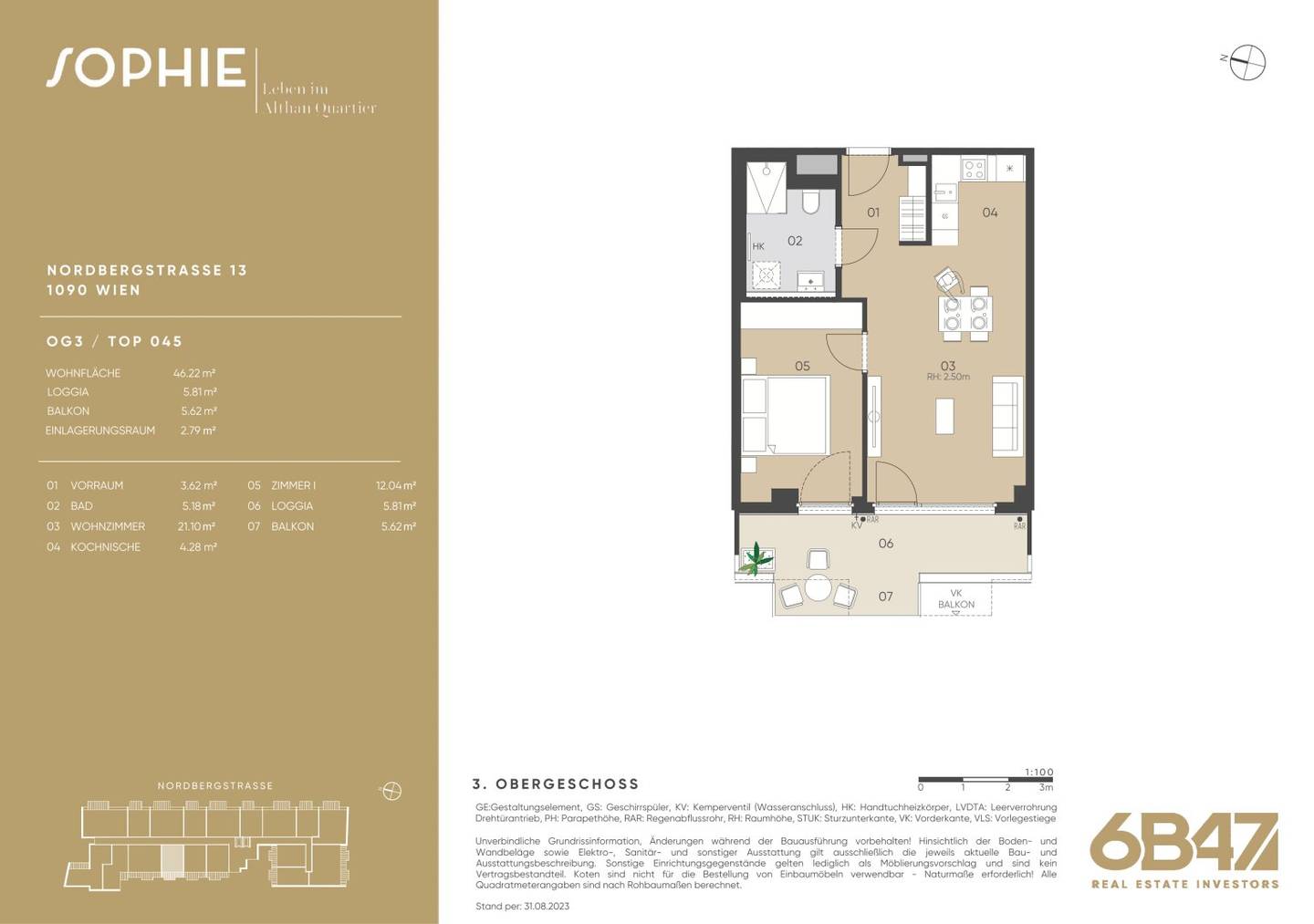 Apartment new build with balcony near U4