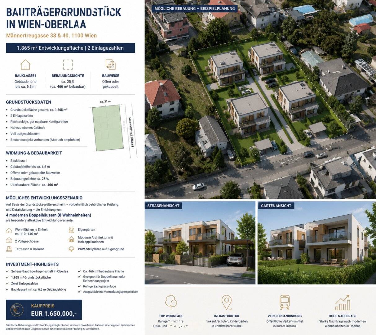 Developer Plot 1,865 m² Oberlaa