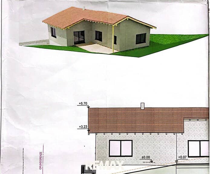 Baugrundstück 1606 m² mit Baubewilligung