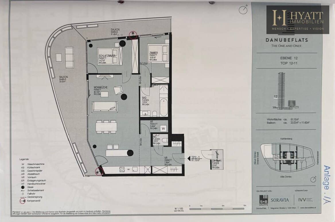 Wohnung mit Donaublick Erstbezug Ruhige Lage