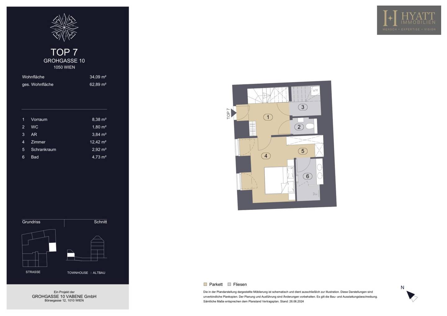 Maisonettewohnung mit Terrasse und offener Wohnküche