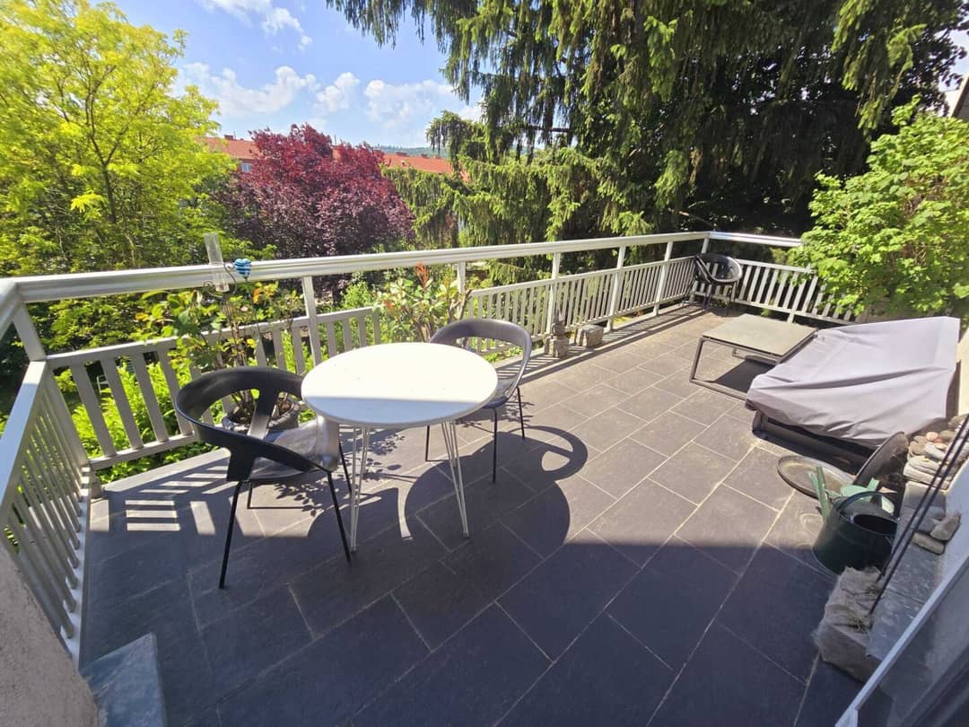 Wohnung mit Südwestterrasse und Kamin im Altbau