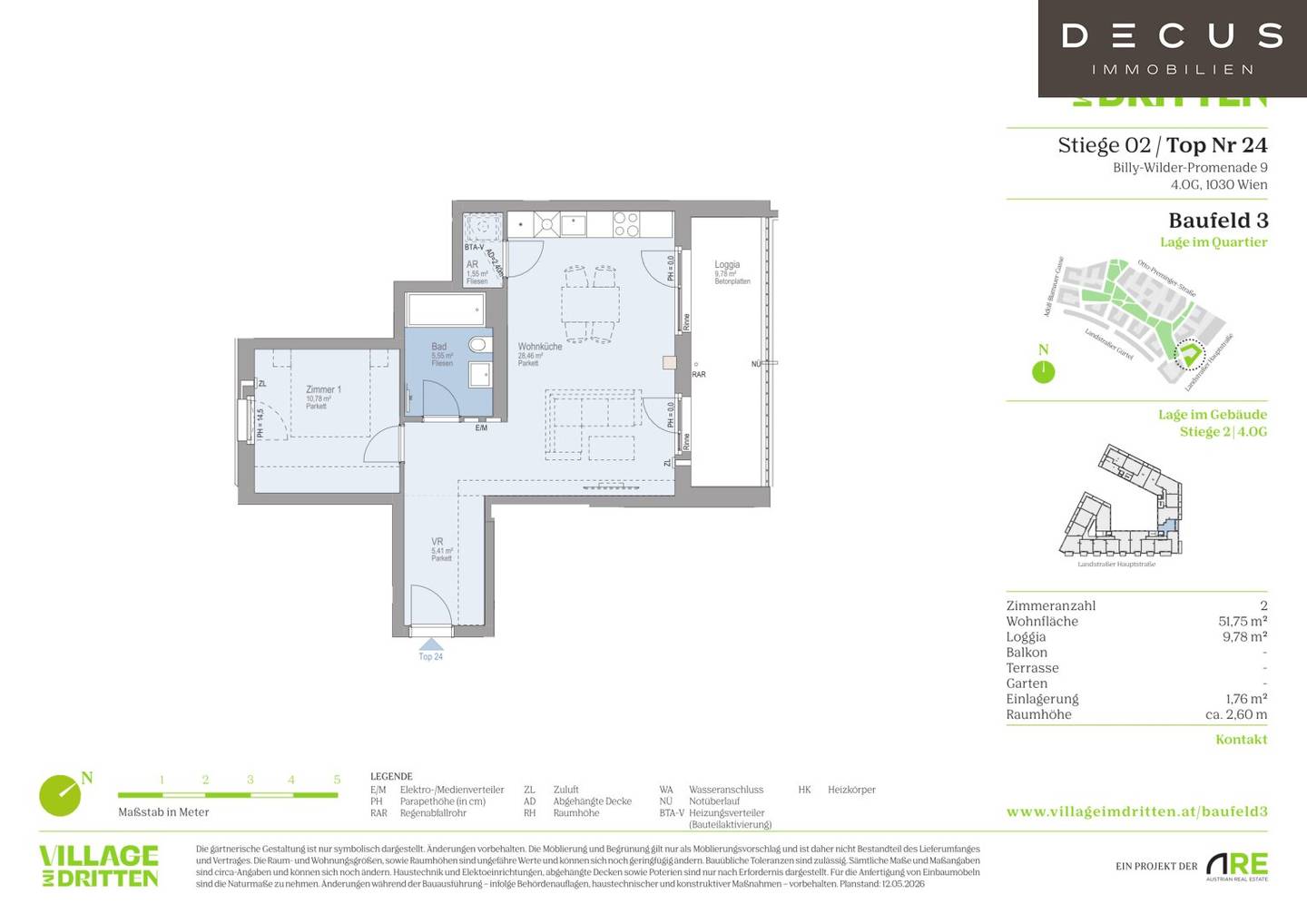 2-Room Apartment in Village im Dritten