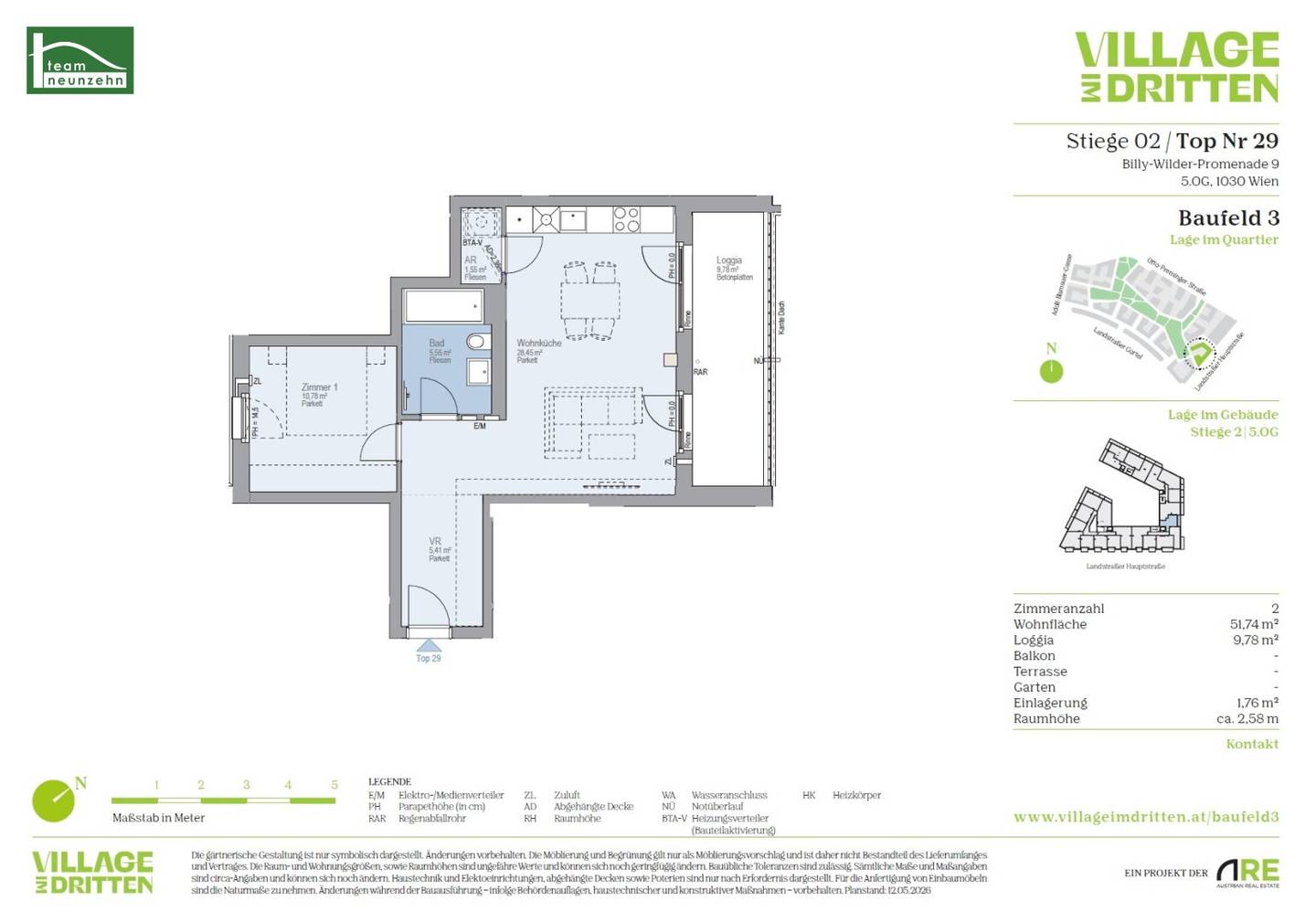 Erstbezug Neubau Wohnung mit Balkon